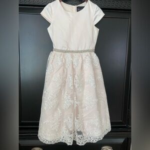 Girls rhinestone formal embroidered dress size 16